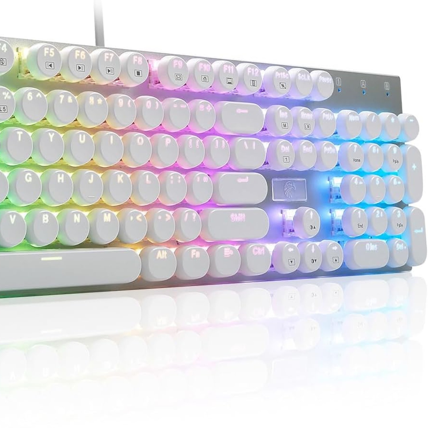 Retro Mechanical Keyboard with RGB Backlighting