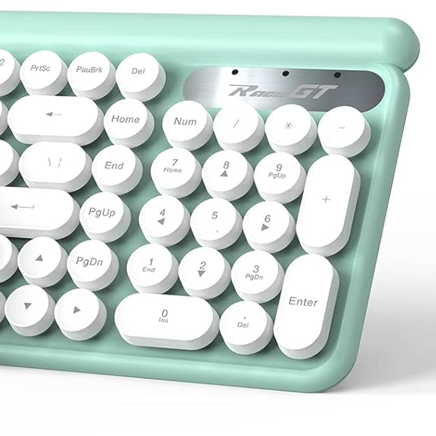 Typewriter Style Wireless Keyboard and Mouse Set