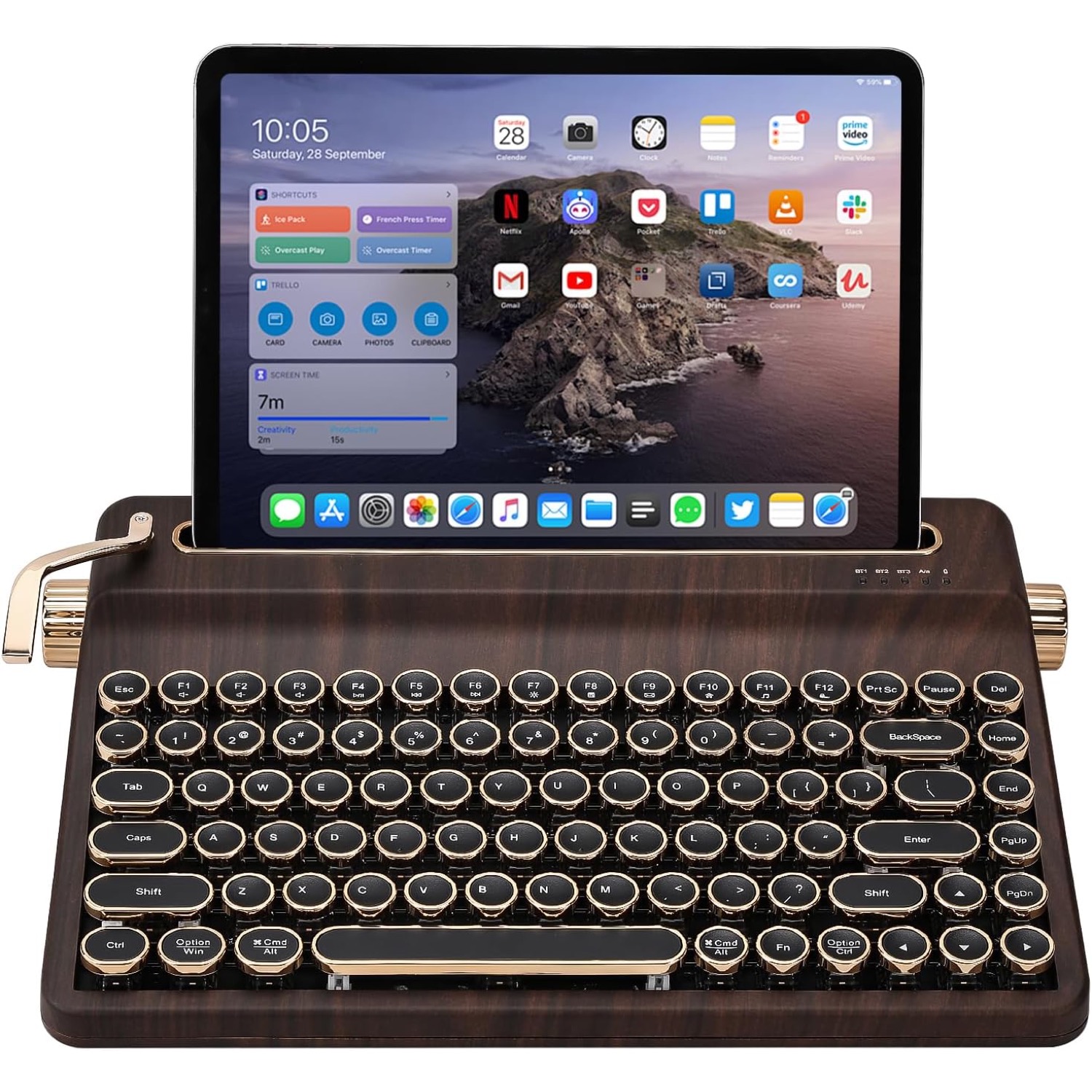 YUNZII QL75 Typewriter Style Mechanical Keyboard